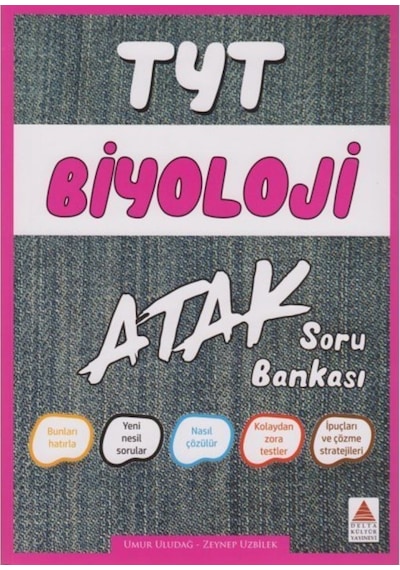 TYT Biyoloji Soru Bankası Atak  -  Umur Uludağ  -  Delta Kültür