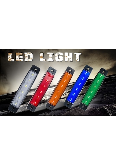 12 Volt Parmak Led Lamba - 10 Adet Beyaz