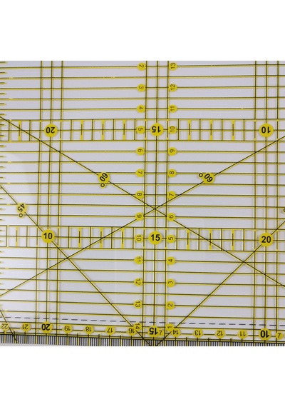 Plastik Şeffaf Terzi Modelist Okul Patcwork Kesim Cetvel 30X15 CM