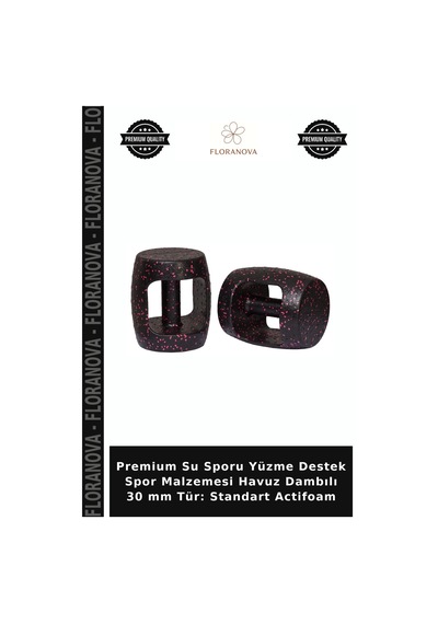 Premium Su Sporu Yüzme Destek Spor Malzemesi Havuz Dambılı 30 Mm Tür: Standart Actifoam Siyah - Pembe