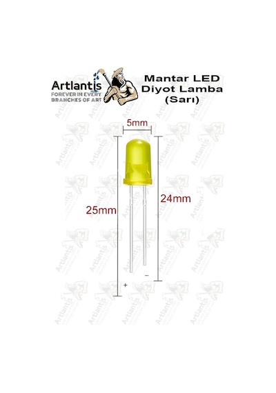 Sarı Mantar Led Diyot Lamba 150 Li 1 Paket Sarı 4.8 Mm Mini Mantar Led Lamba Deney Bilim Proje Arduino Işığı