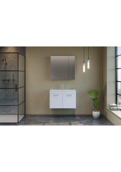 Orka Bafa 80 Cm Mdf Banyo Dolabı Alt Modül Ve Lavabo Beyaz Orka Bafa 80 Cm Mdf Banyo Dolabı Alt Modül Ve Lavabo Beyaz
