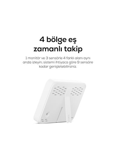 Dijital Termometre Monitörlü 4 Bölge Takipli İç-dış Mekan, Wifi, Akıllı İklim Sensörü X7510