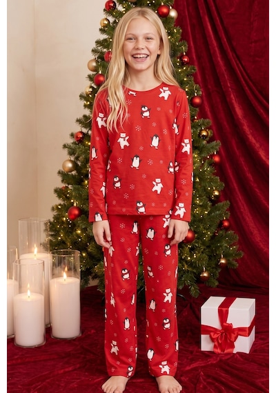 Siyah İnci Yılbaşı Temalı Desenli Termal Kumaşlı Ultra Soft Yumuşak Örme Pijama Takımı 26226920 Kırmızı Siyah İnci Yılbaşı Temalı Desenli Termal Kumaşlı Ultra Soft Yumuşak Örme Pijama Takımı 26226920 Kırmızı