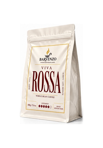 Barvenzo Viva Rossa 500 G Güçlü Aroma Çekirdek Kahve