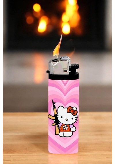 Hello Kitty Dıkşın Baskılı Çakmak Standart