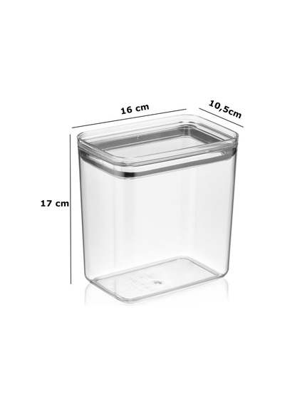 Geseus Dikdörtgen Hava Geçirmez Erzak Saklama Kabı 12 Adet 2100 Ml Diğer