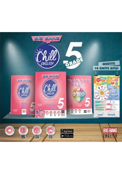 Big Bang 5. Sınıf Chill English Practice Book Fantastic Four Quiz Book Ünite Afişleri