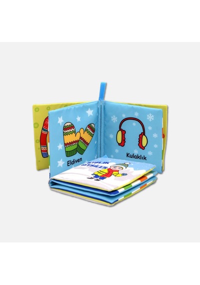 Tox Kışlık Giysiler Kumaş Sessiz Kitap T052 - Bez Kitap , Eğitici Oyuncak , Yumuşak Ve Hışırtılı
