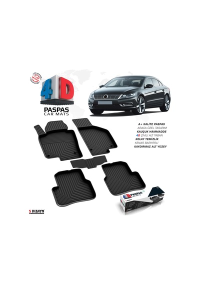 Vw Passat Cc 4d Havuzlu Paspas 2008-2017 A+ Kalite