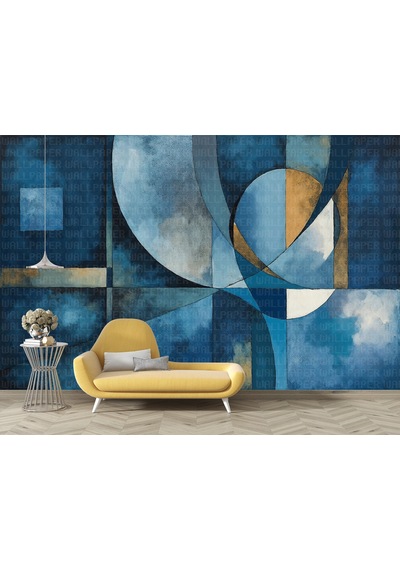 Abstract Geometrik Şekiller Poster Duvar Kağıdı Renkli