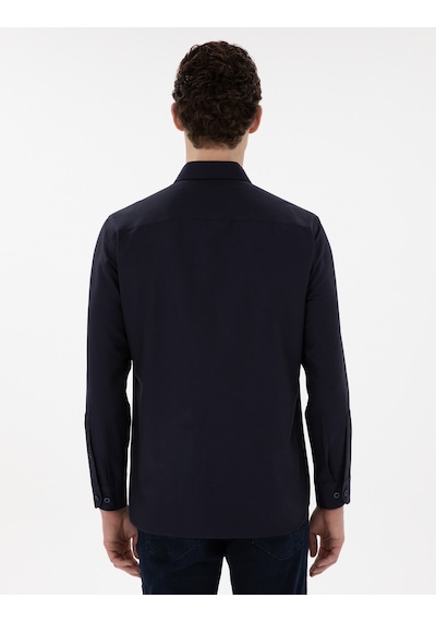 Pierre Cardin Erkek Lacivert Gömlek Desenli 50304764-vr033 Lacivert