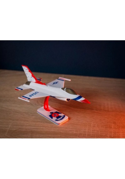 F-16 Uçak Kit Kart Maket Beyaz
