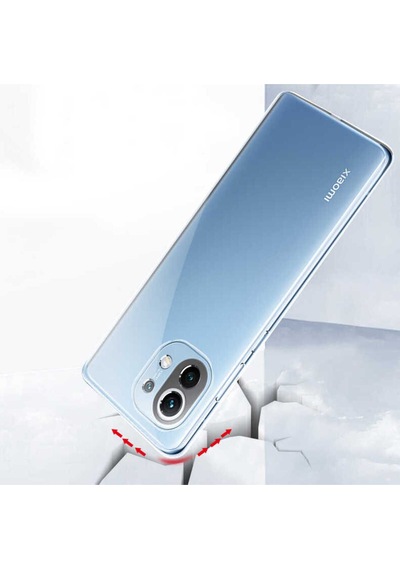 Xiaomi Mi 11 Lite Kılıf Zore Süper Silikon Kapak Renksiz