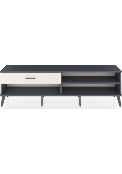 Arges Tv Ünitesi Tek Raflı Tek Çekmeceli 176x30x51 Antrasit-antrasit/aytaşı Antrasıt/aytası Arges Tv Ünitesi Tek Raflı Tek Çekmeceli 176x30x51 Antrasit-antrasit/aytaşı Antrasıt/aytası