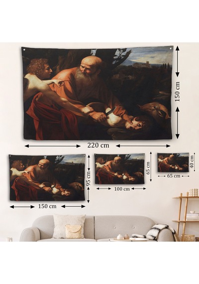 Caravaggio - İsanın Kurban Edilmesi Duvar Örtüsü - Sacrifice Of Isaac-7121