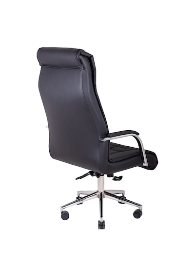 Brs Siyah Deri Makam Koltuğu Yönetici Koltuğu Ofis Koltuğu Büro Koltuğu Siyah