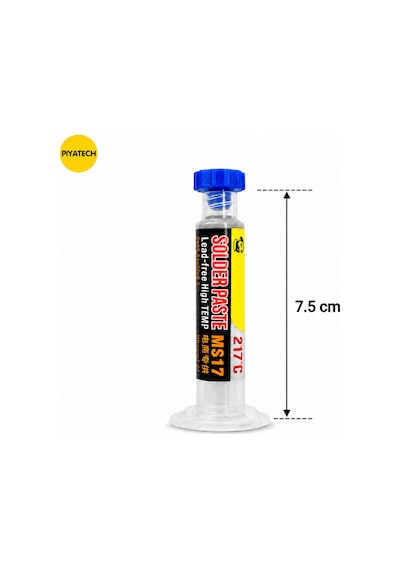 Ms17 Kurşunsuz Şırınga Krem Lehim Solder Paste 217 Derece 20g 7.5 Cm