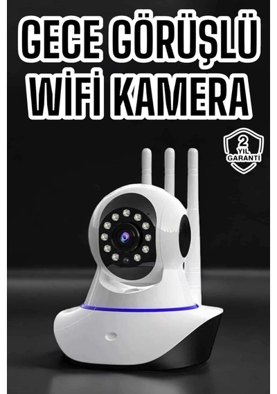 Ev Kamerası Wifi Kamerası Video Kayıt Çift Yönlü Hareket Sensörü Bebek Çok Renkli
