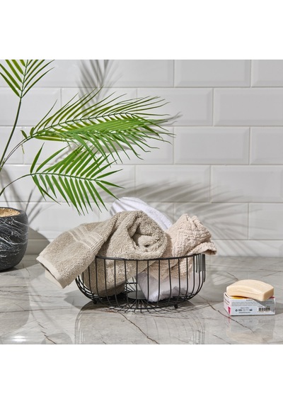 Metal Banyo Organizeri - Siyah - 28 Cm Çok Renkli