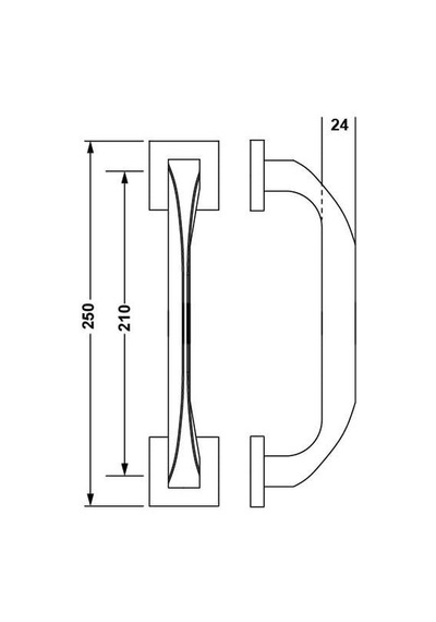 Hafele Çekme Kol Leo 260mm Parlak Rose