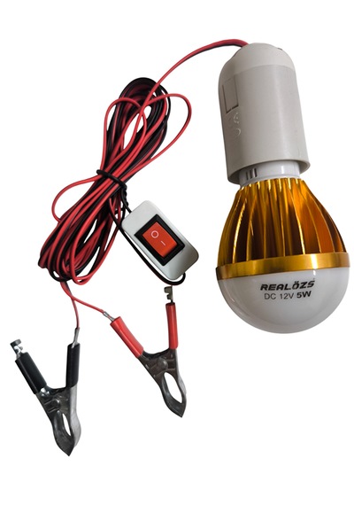 Aküye Takılan Led Lamba 12v Kamp, Karavan, Acil Aydınlatma