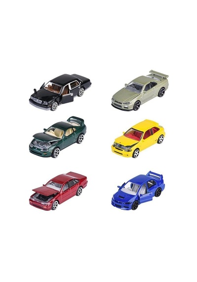 8502100000 ''jdm Legends Premium Cars, 6-asst.freewheel, Die-cast Diğer
