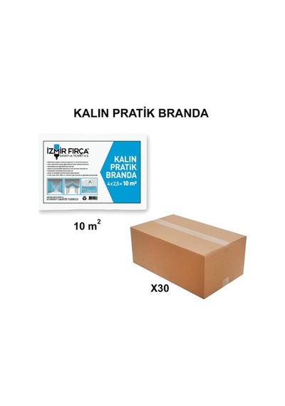 Kalın Pratik Branda 10 M2 - 30 Adet, Yüksek Kalite Açık Bej