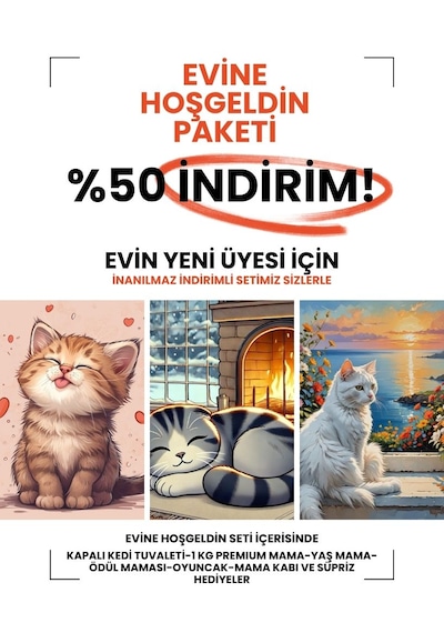 Paw Paw Yavru Kedi Hoşgeldin Seti