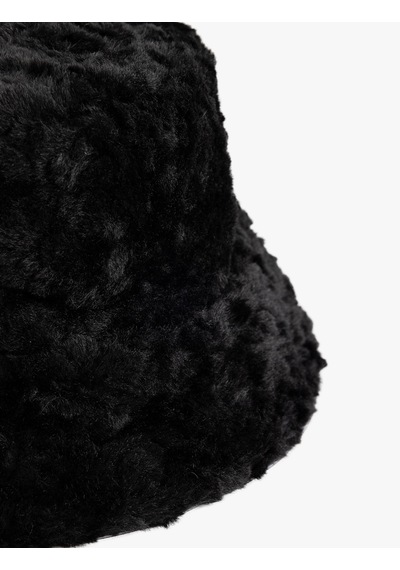 Koton Peluş Bucket Şapka Siyah 5wak40009aa Siyah