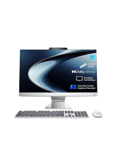 Asus A3402 A3402WVAK-MMC215W-20 i5-1335U 8 GB 4 TB 23.8" W11H AIO Masaüstü Bilgisayar