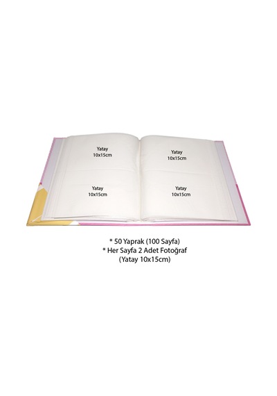 Aledo 10x15cm 200lük Bebek Fotoğraf Albümü Acr-pp46200-pembe