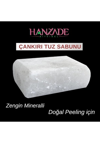 Lexroo Çankırı Tuz Sabunu 300-350 Gr X 2 Adet Zengin Mineralli Doğal Saf Çankırı Kaya Tuzu Sabunu