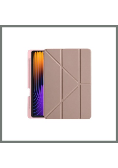 Bezos Pad 7 Pro Kılıf Kalemlikli Mars Tablet Kılıfı - Rose Gold Mmbz