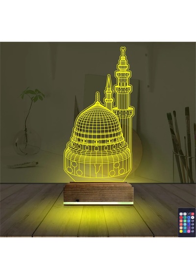 Luvivia Cami 3d Lamba - Masa Gece Lambası Şeffaf