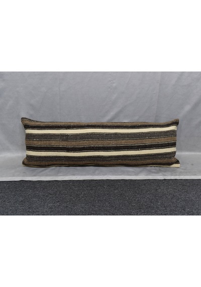 Zehra Abla Halı Yeni El Dokuma Dekoratif Lumbar Kilim Kırlent Yastık Kılıfı 6207