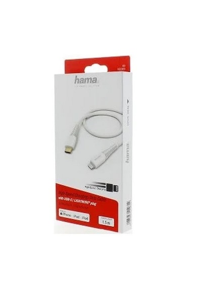 Hama Usb-c - Lightning, Hızlı Şarj Kablosu 1.5m, Beyaz -