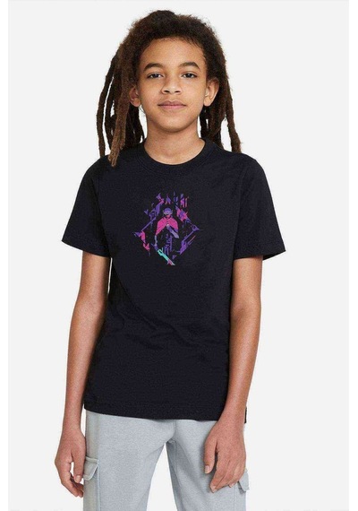 Tshirthane Nothing To See Here Bush Baskılı Unisex Çocuk Siyah T-Shirt
