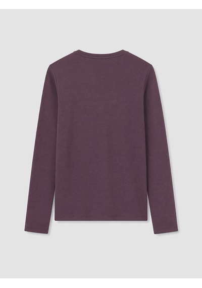 Lcw Everyday Mor Bisiklet Yaka Soft Touch Kadın Tişört