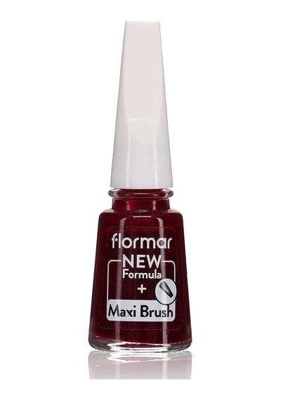 Flormar Klasik Parlak Bitişli Yüksek Pigmentli Oje - Nail Enamel -306 Lost In Bordeaux New- 8682536035842 0
