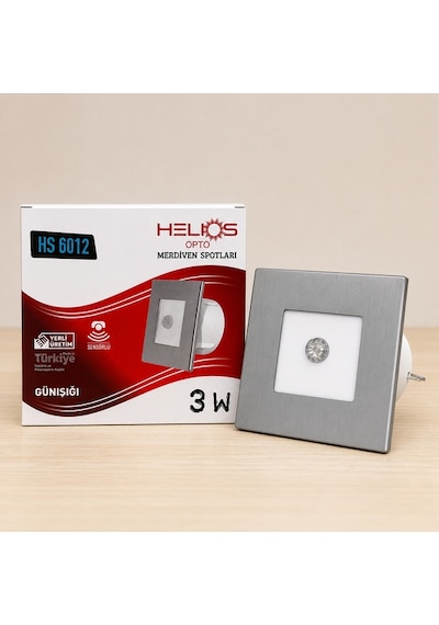 Helıos Sensörlü Merdiven Spotu 3w - Gün Işığı