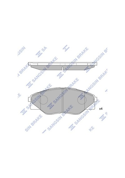 Sangsın Sp1544 Ön Fren Balata Toyota Hılux Vıgo 2.5l 2kdftv Kun15 4x2 09-10 044650k290 1 Takım