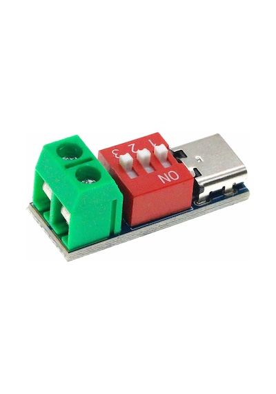 Pd/qc Hızlı Şarj Adaptörü Voltaj Tetikleyici Modül Decoy 9v 12v 15v 20v Yüksek Voltaj Kaynağı Type-c