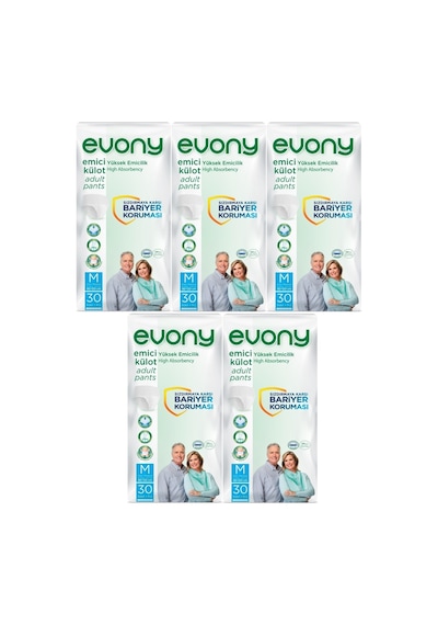 Evony Hasta Bezi Yetişkin Emici Külot M-orta 150 Adet 5pk 30