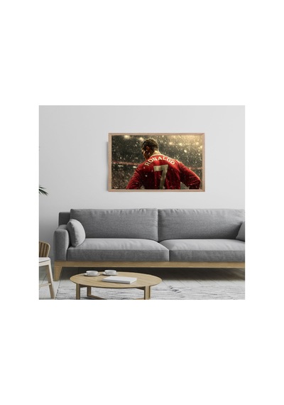 Poster Ahşap Çerçeveli Dekoratif Tablo Çok Renkli - 868789239 Çok Renkli