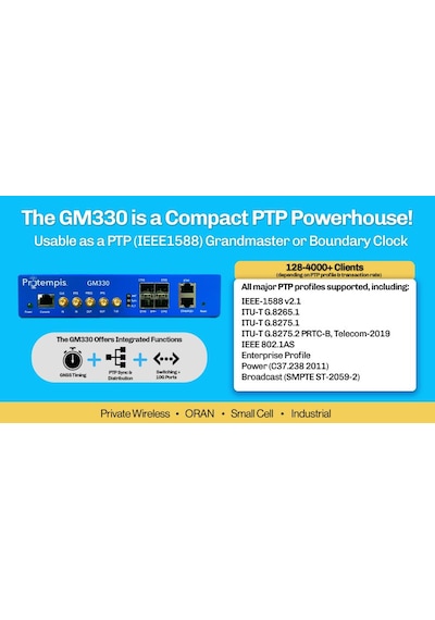 Protempıs Thunderbolt Gm330 Ptp Grandmaster Clock