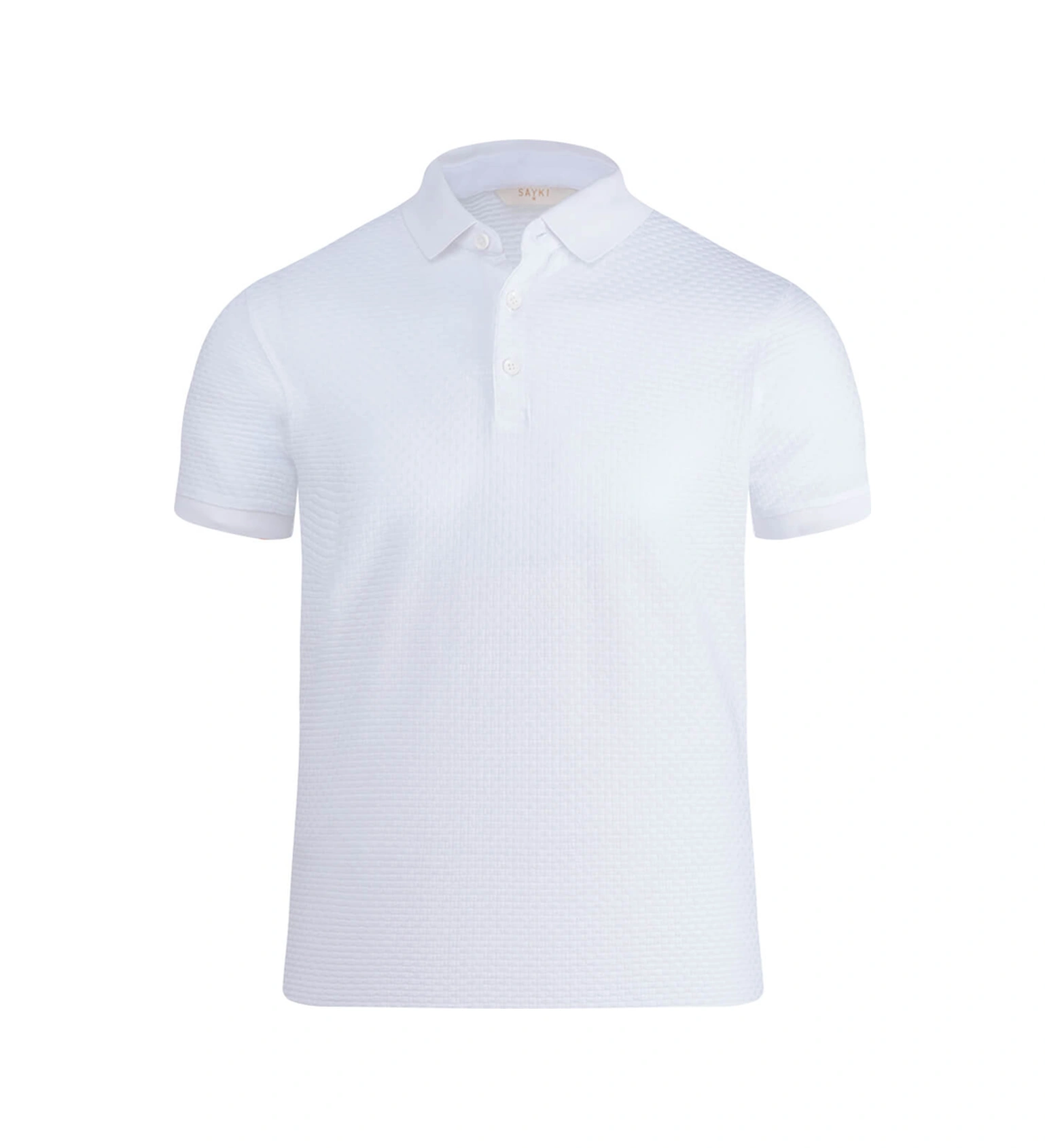 Hatemoğlu Beyaz Regular Fit 100% Pamuk Polo Yaka Merserize Tişört 350501