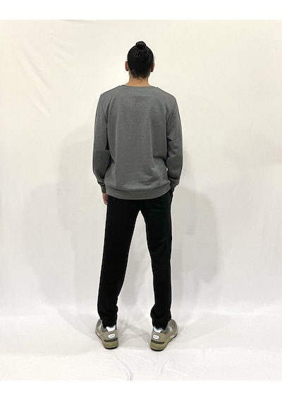 Erkek Bisiklet Yaka Rahat Kalıp 3 İplik Kalın Orta Brooklyn Nakışlı Sweatshirt Spr24sw34 Antrasit Erkek Bisiklet Yaka Rahat Kalıp 3 İplik Kalın Orta Brooklyn Nakışlı Sweatshirt Spr24sw34 Antrasit