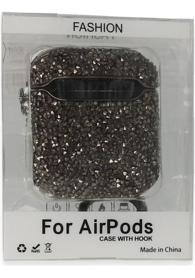 Apple Airpods 2 2.nesil Mira Taşlı Kılıf - Siyah