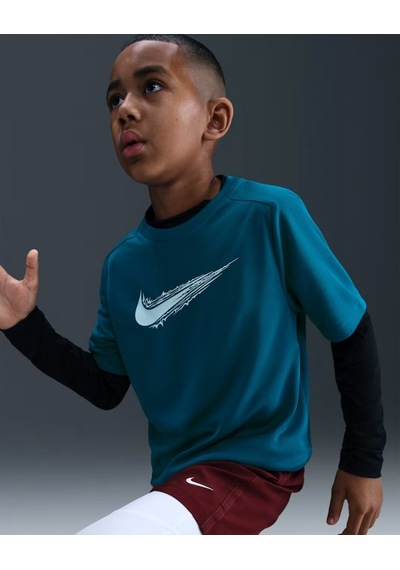 Nike Hf8100-301 Dri-fıt Çocuk Kısa Kollu Tişört- Petrol